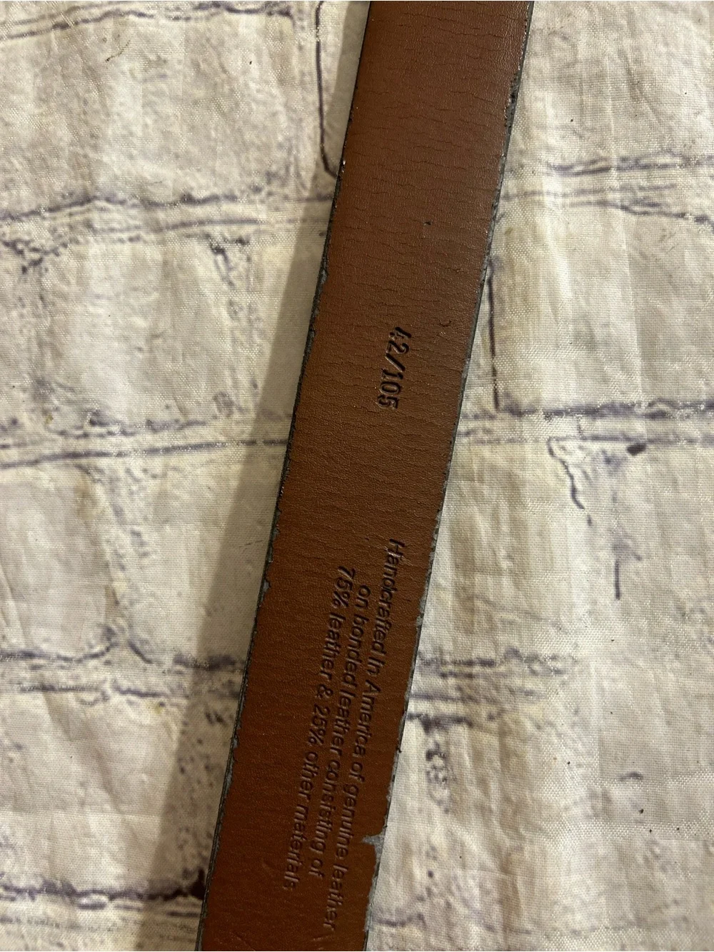 EDDIE BAUER VTG BROWN GOLD TONE BUCKLE XL & BROWN LEATHER GOLD TONE BUCKLE 42